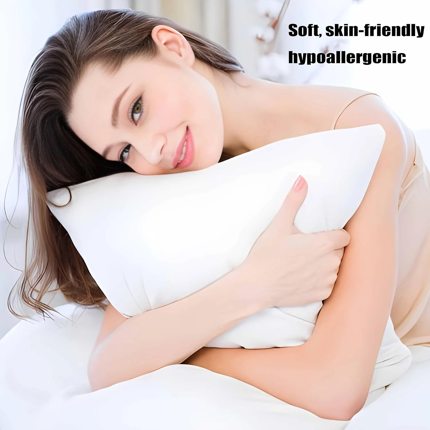 2 Fluffy Bed Sleeping Pillows