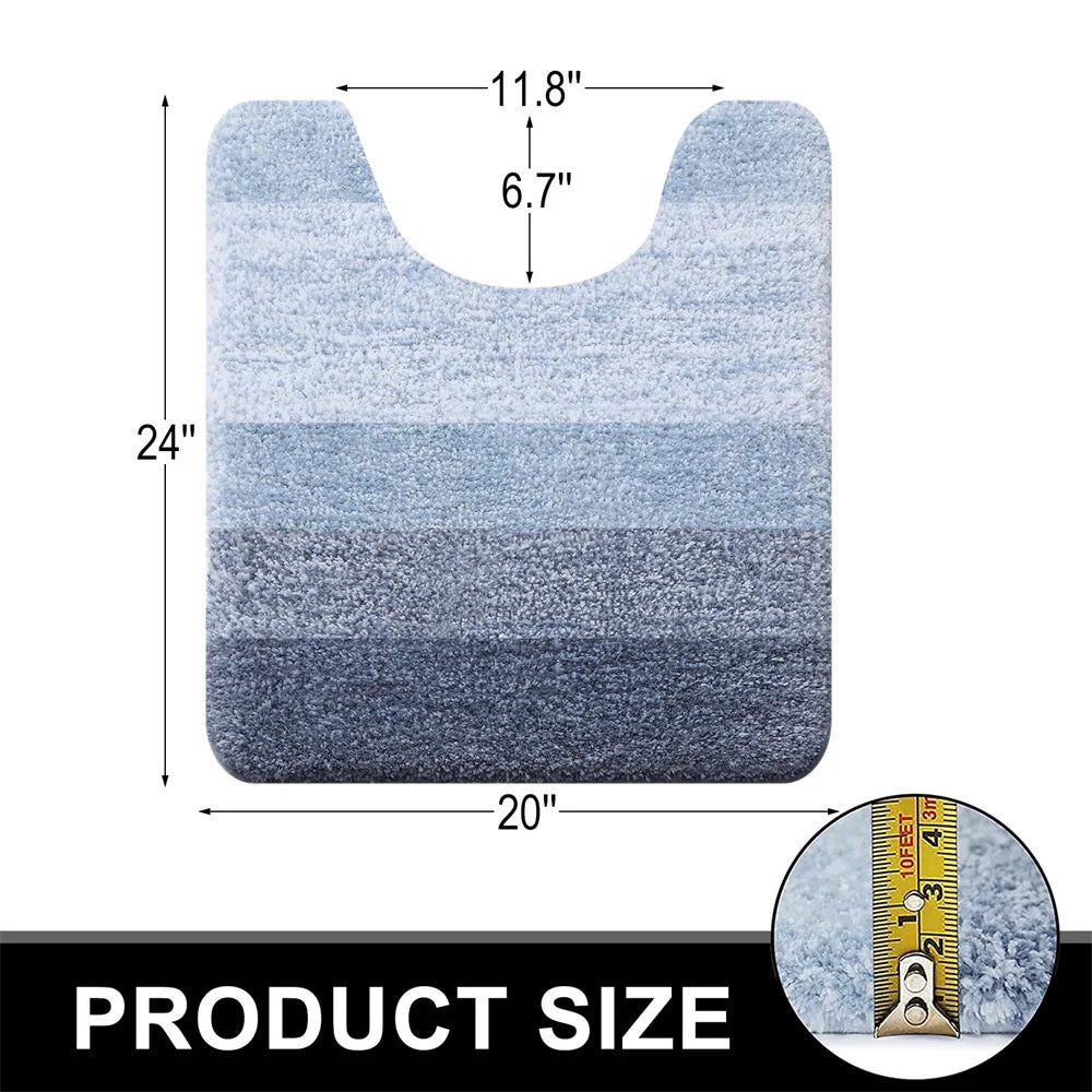 Anti-slip Bath Mat Rugs Floor Carpet Bathroom Water Bathtub