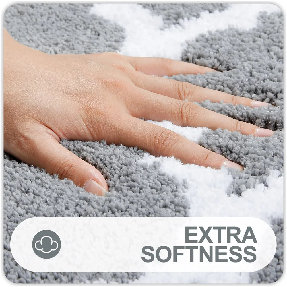 Anti-slip Bath Mat Rugs Floor Carpet Bathroom Water Bathtub
