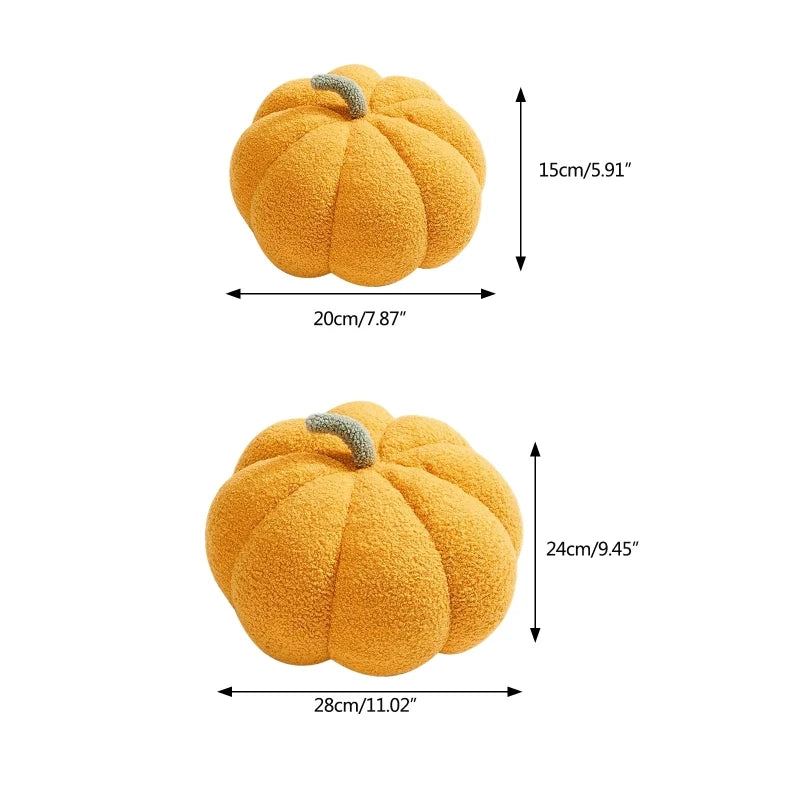 Stuffed Fluffy Plush Pumpkin Throw Decor Pillows