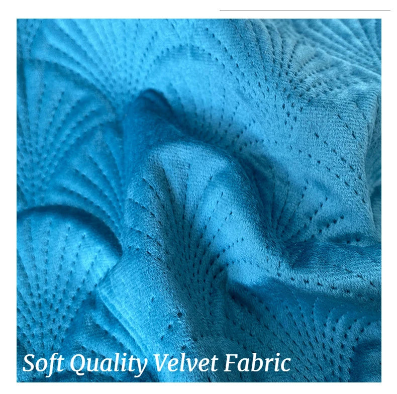 2 Scallop Velvet Throw Pillow Cushion Cover Case