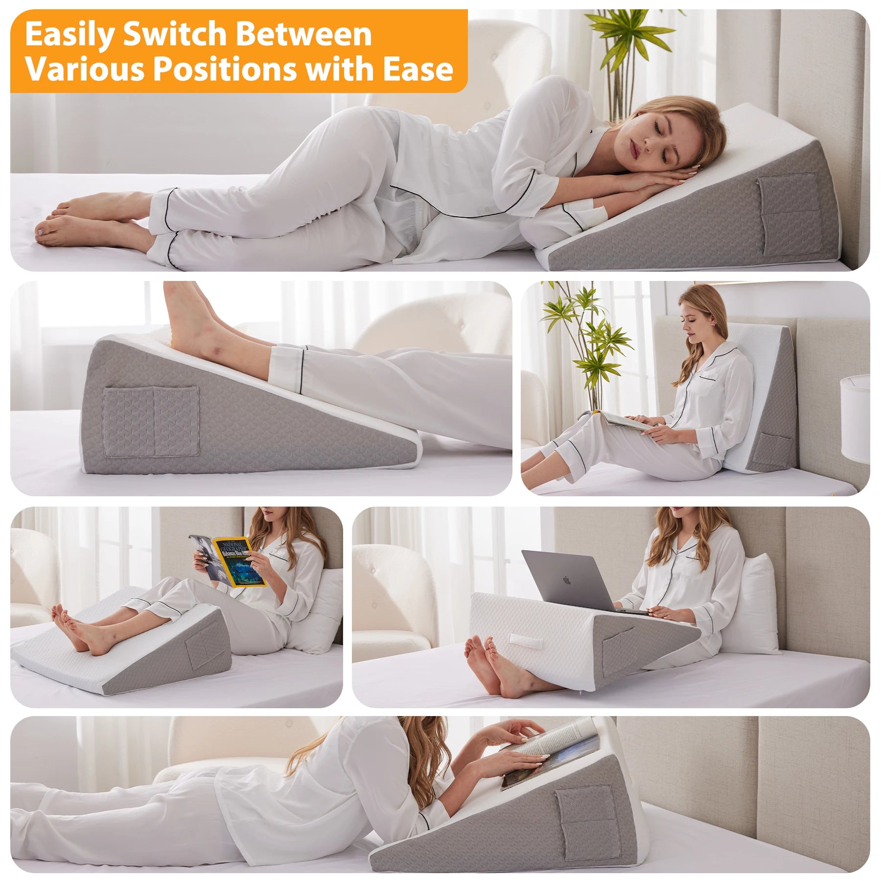 Wedge Support Relaxing Sleeping Bed Pillow