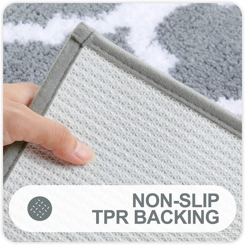 Anti-slip Bath Mat Rugs Floor Carpet Bathroom Water Bathtub