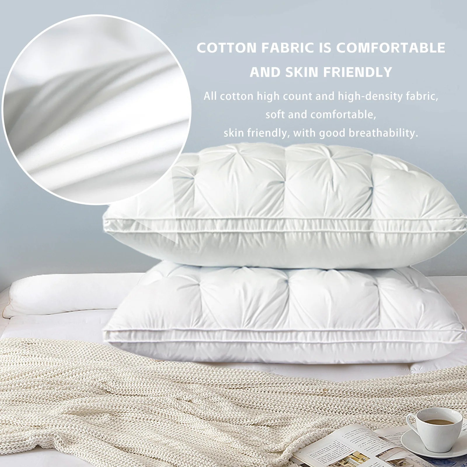 Goose Down Bed Sleeping Pillow