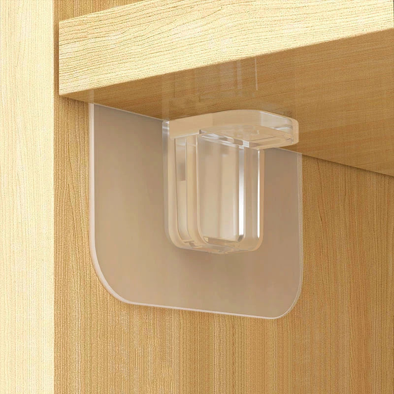 Locking Shelf Adhesive Bracket Support Pegs