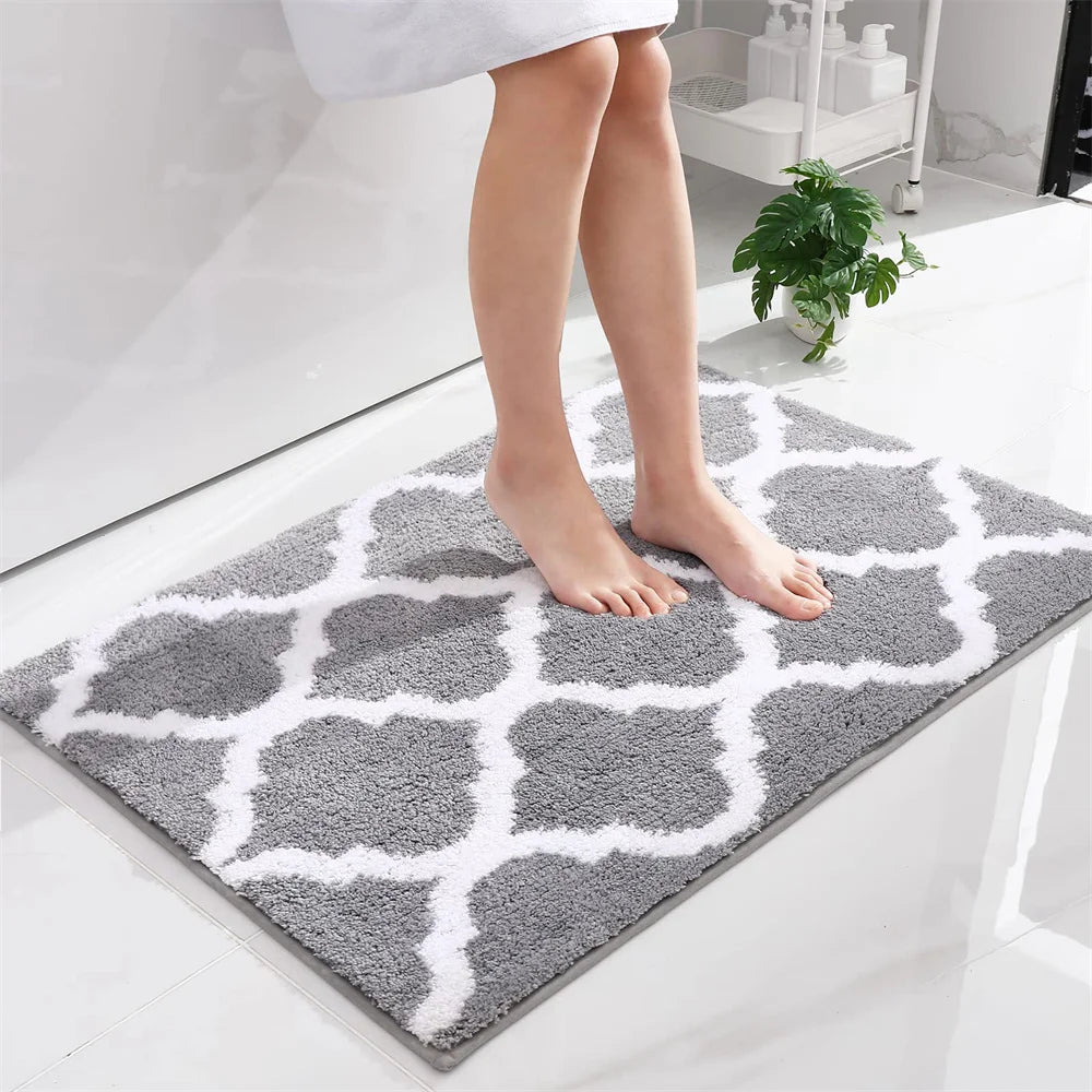Anti-slip Bath Mat Rugs Floor Carpet Bathroom Water Bathtub