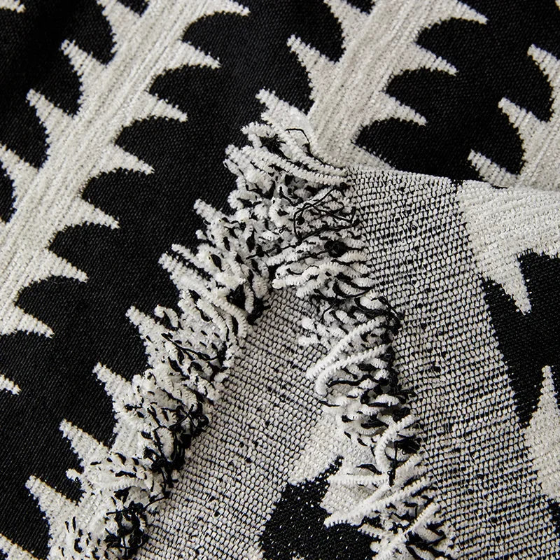 Elegance Chenille Anti-Slip Tassels Sofa Couch Cover