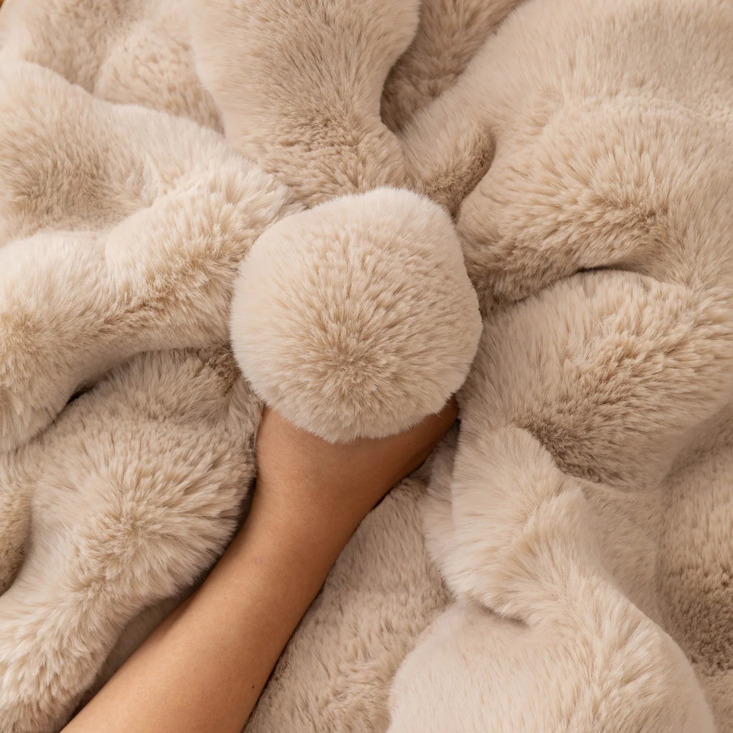 Non Slip Plush Fuzzy Furry Couch Sofa Cover