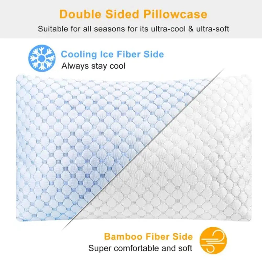 Cooling Shredded Bed Sleeping Pillows