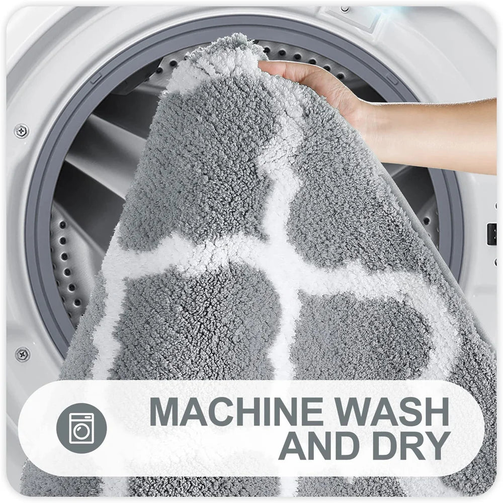 Anti-slip Bath Mat Rugs Floor Carpet Bathroom Water Bathtub