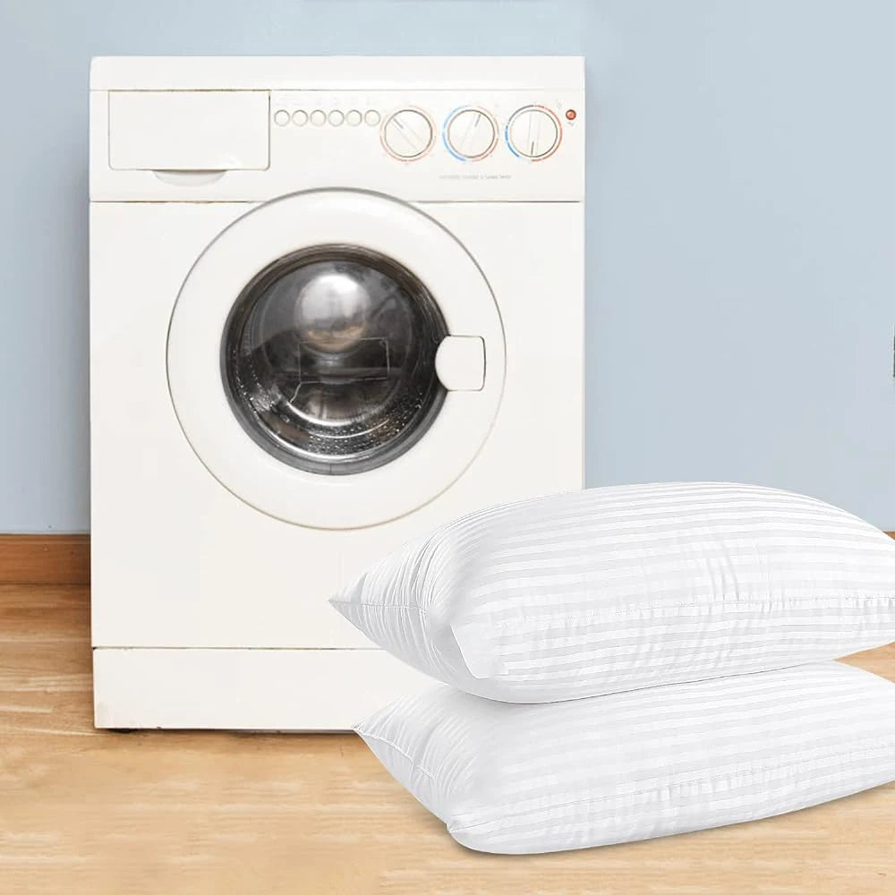2 Cooling Stripe Bed Sleeping Pillows