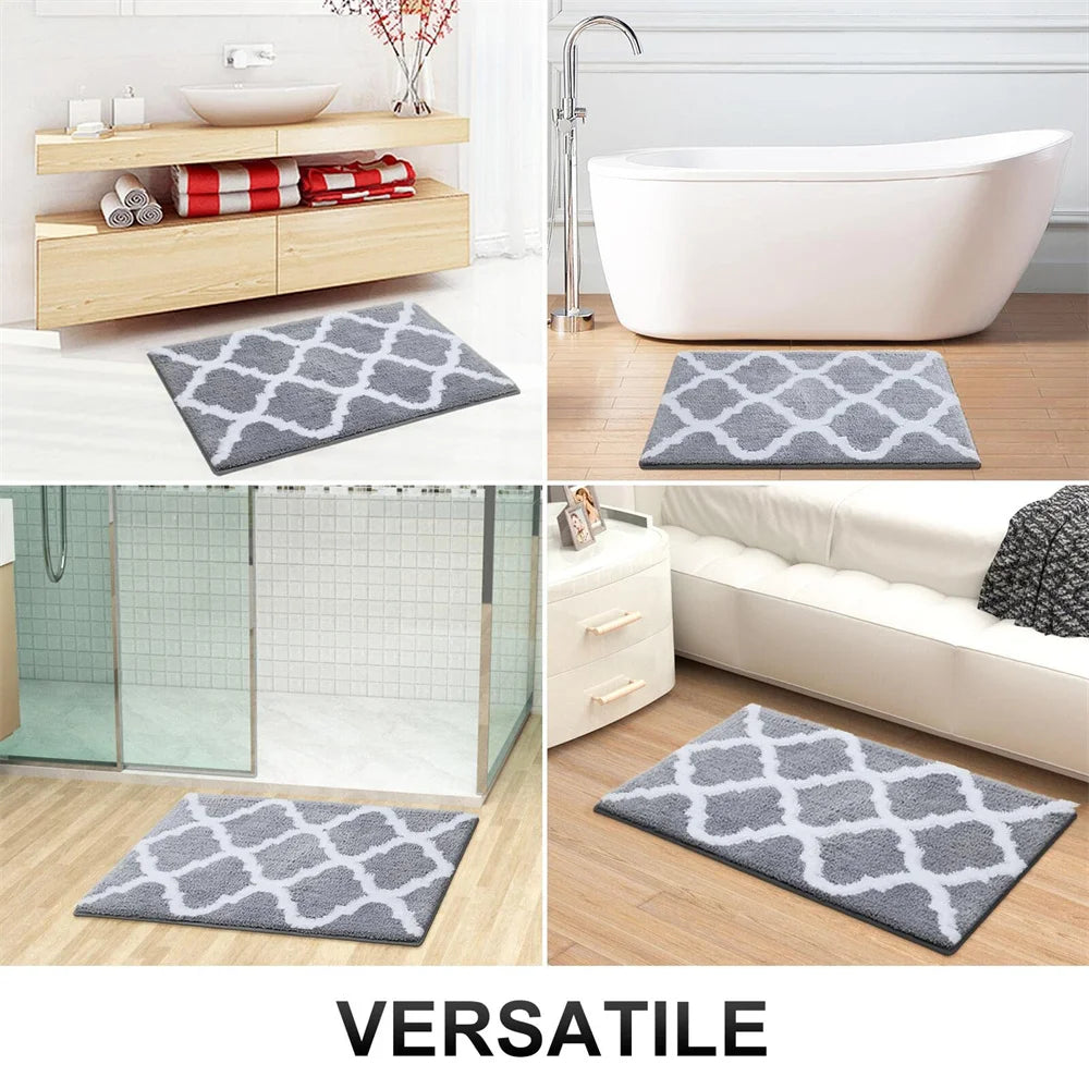 Anti-slip Bath Mat Rugs Floor Carpet Bathroom Water Bathtub