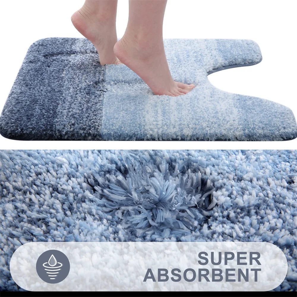 Anti-slip Bath Mat Rugs Floor Carpet Bathroom Water Bathtub
