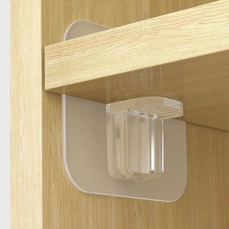 Locking Shelf Adhesive Bracket Support Pegs