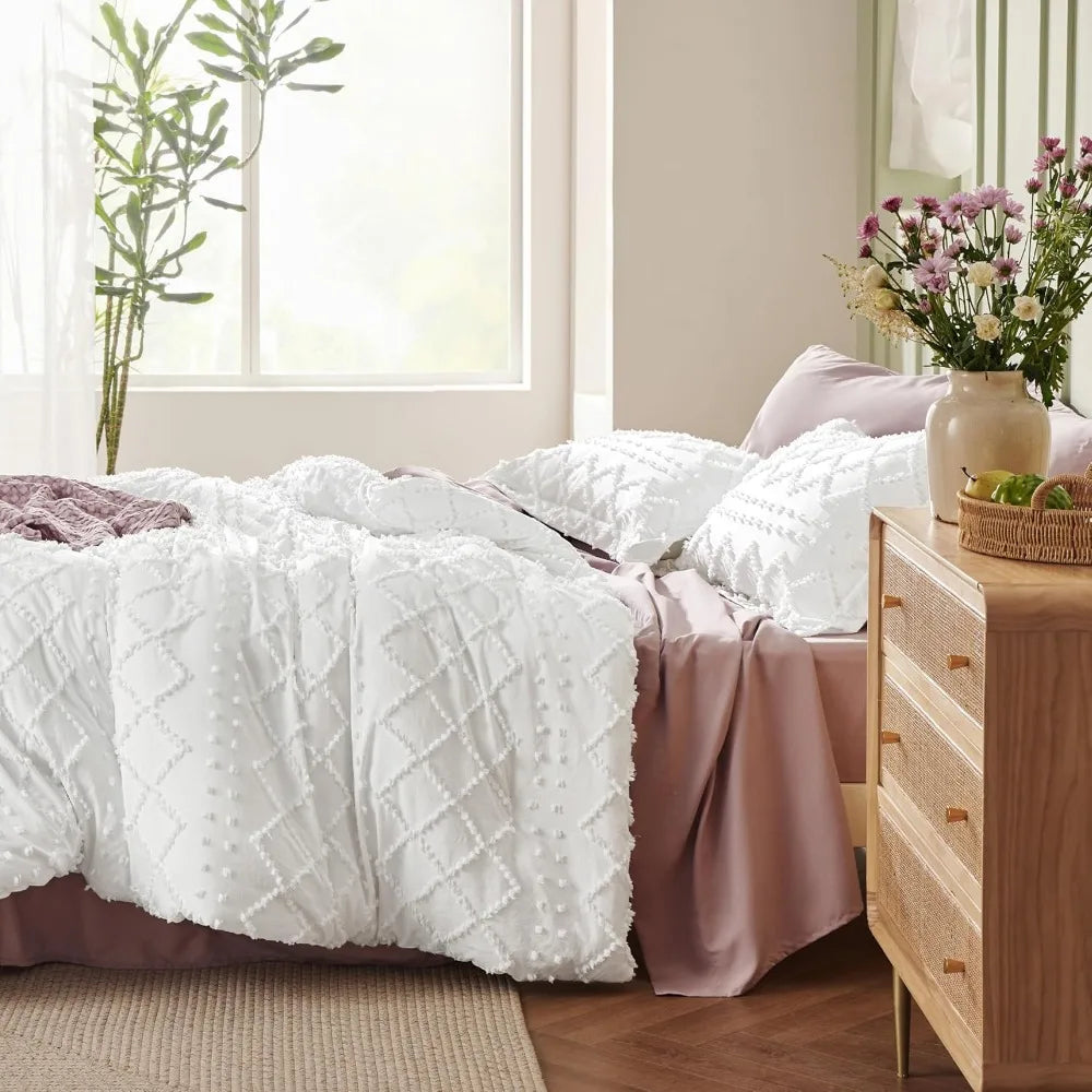 Shabby Chic Fluffy Boho Bedding Comforter Set
