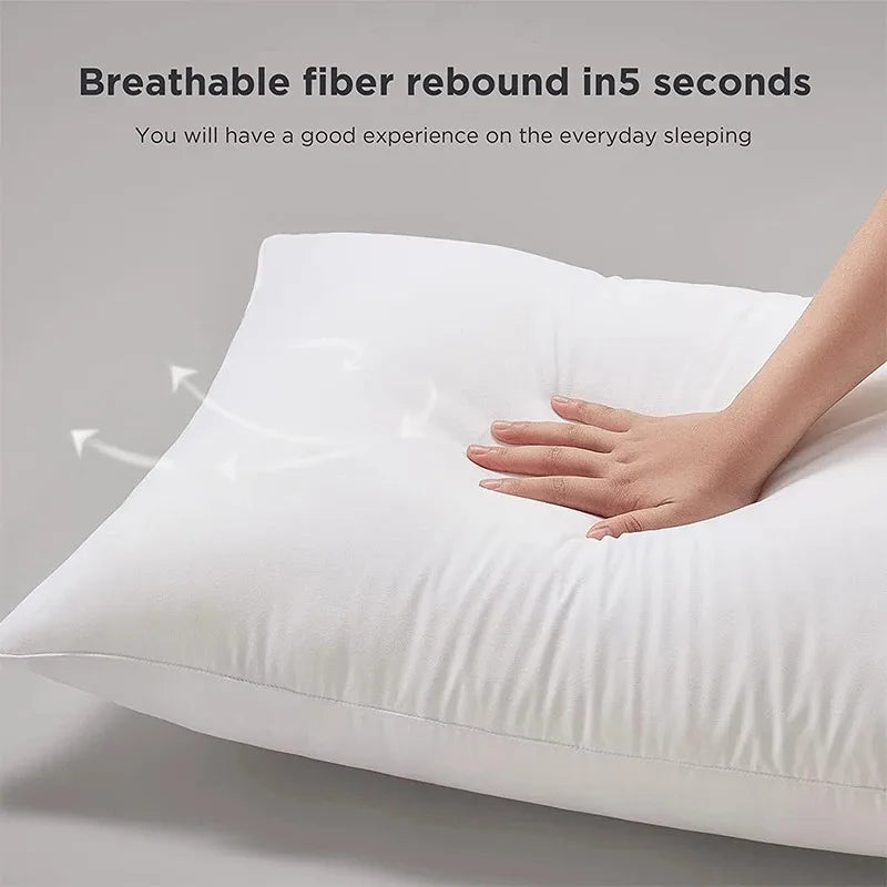 2 Fluffy Bed Sleeping Pillows