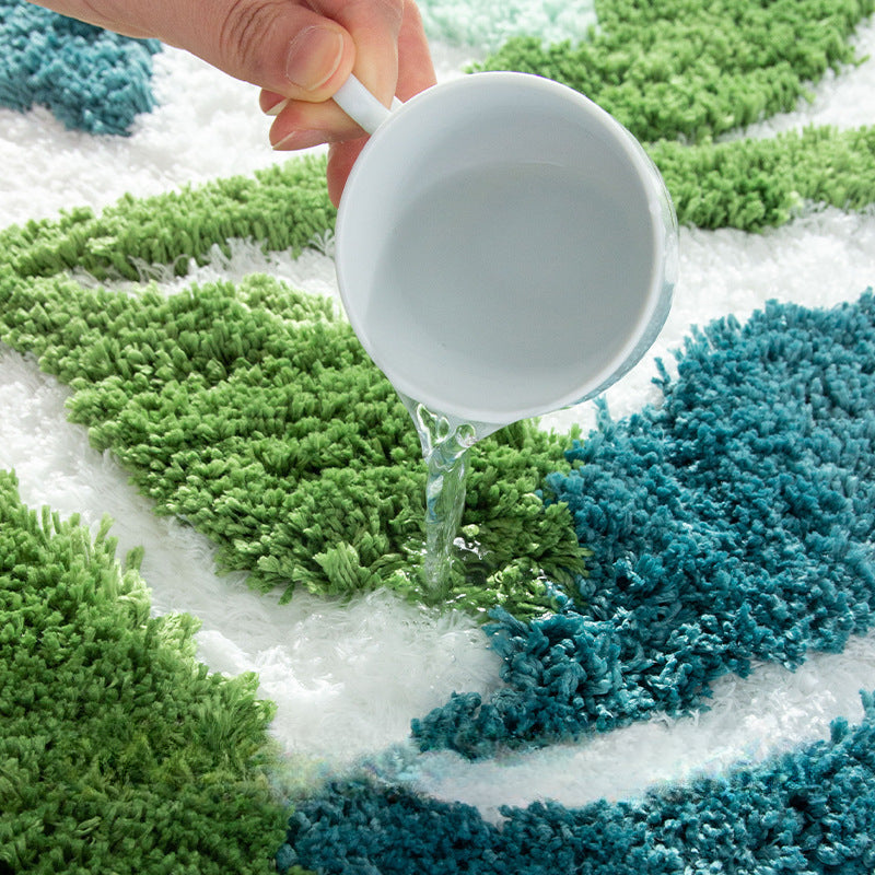 Anti-slip Leaf Bath Mat Rugs Floor Carpet Bathroom Water Bathtub