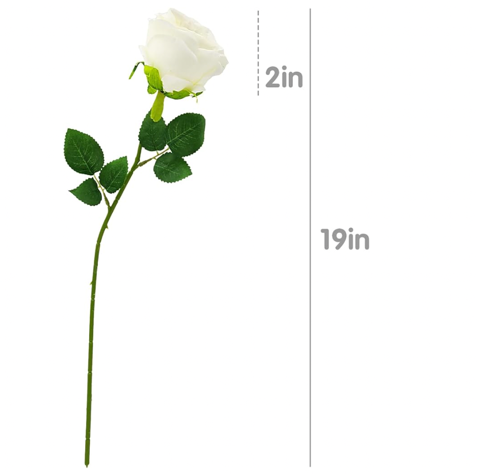 Faux Artificial Silk Rose Flower