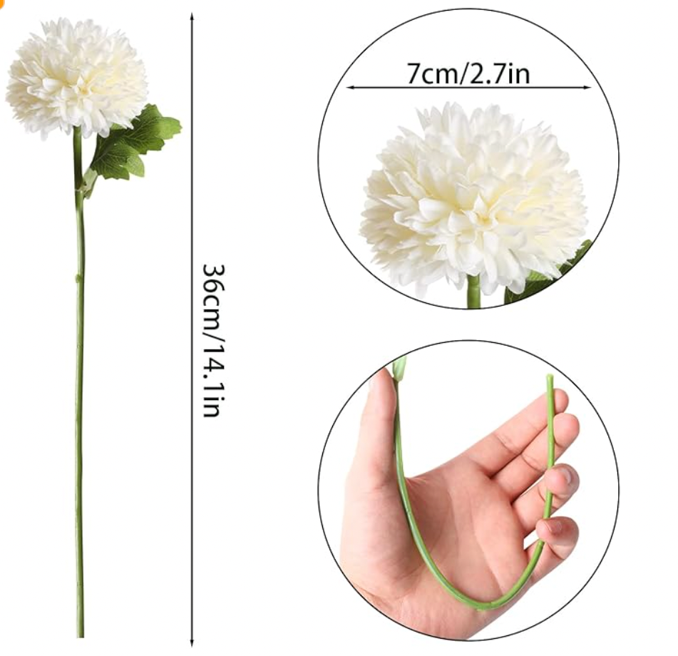 Artificial Chrysanthemum Floral Ball Silk Flower