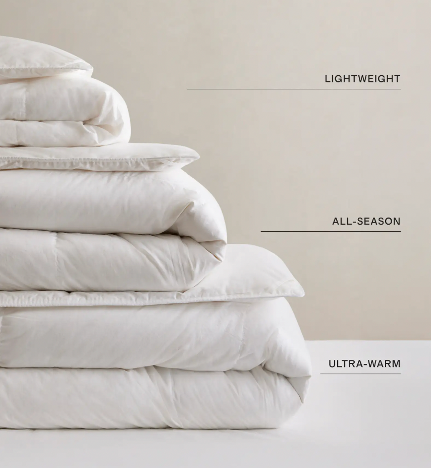 Goose Down Comforter Bedding Duvet Set