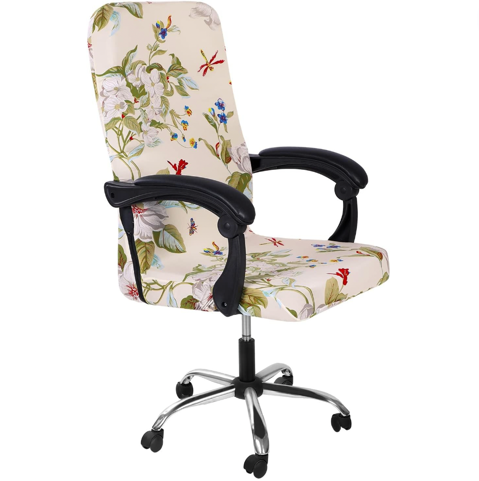 Printed Slipcover Office Chair Cover