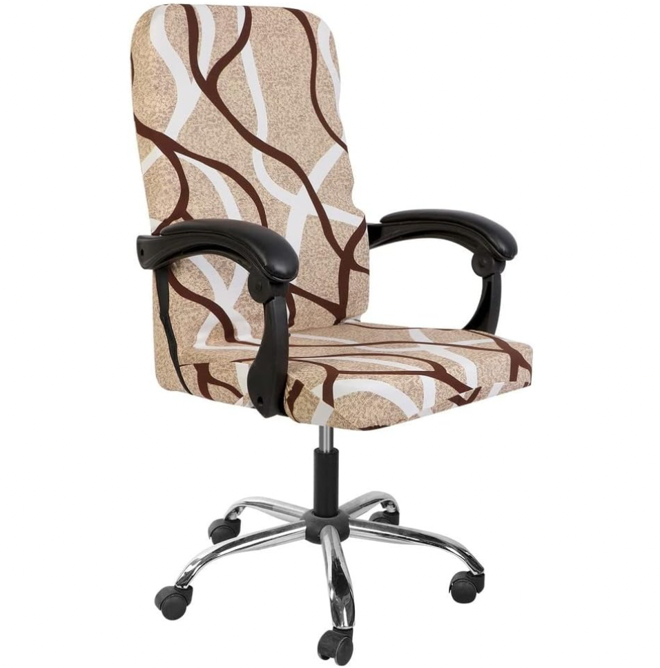 Printed Slipcover Office Chair Cover