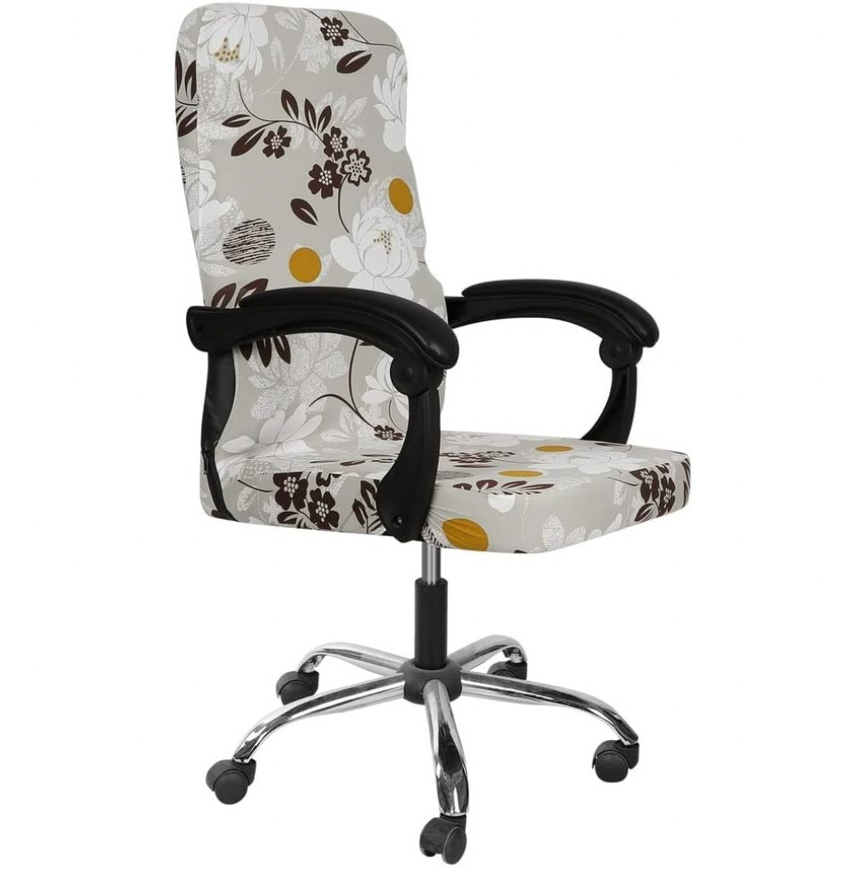 Printed Slipcover Office Chair Cover