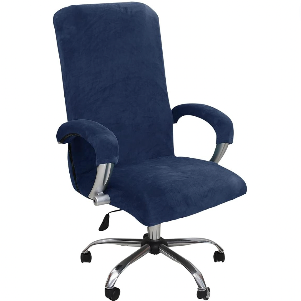 Velvet Slipcover Office Chair Cover