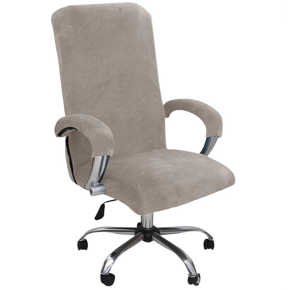 Velvet Slipcover Office Chair Cover