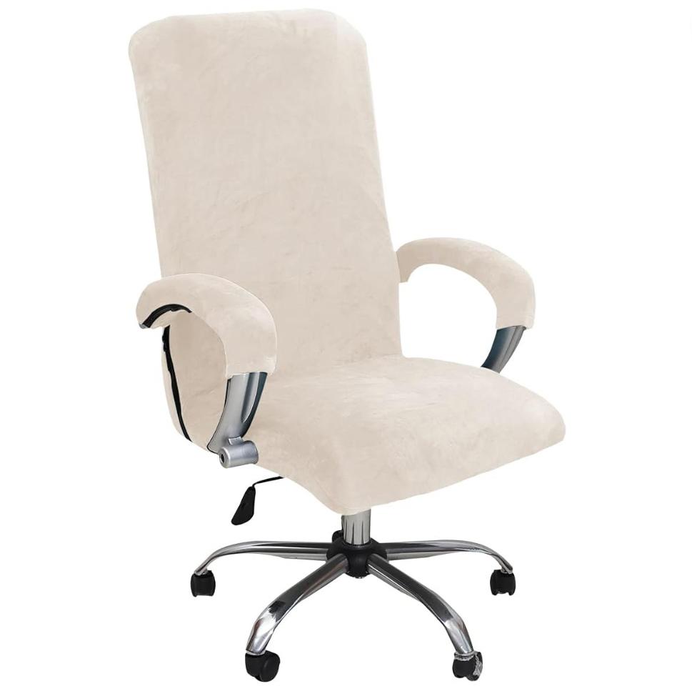 Velvet Slipcover Office Chair Cover