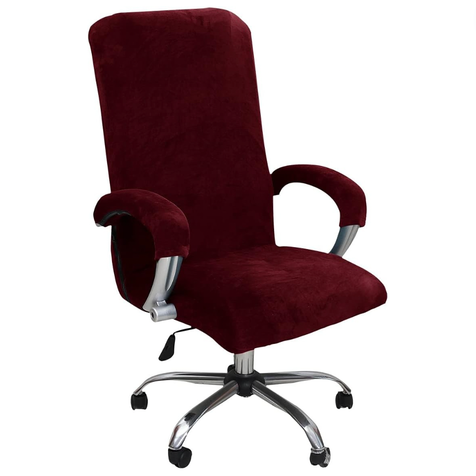 Velvet Slipcover Office Chair Cover
