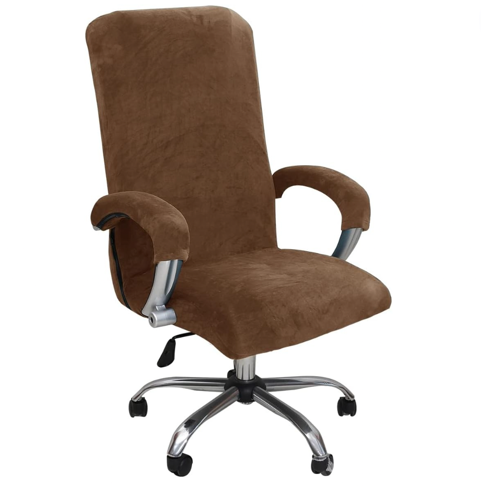 Velvet Slipcover Office Chair Cover