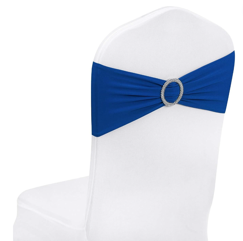 25 Spandex Chair Sashes Bows Cover Band
