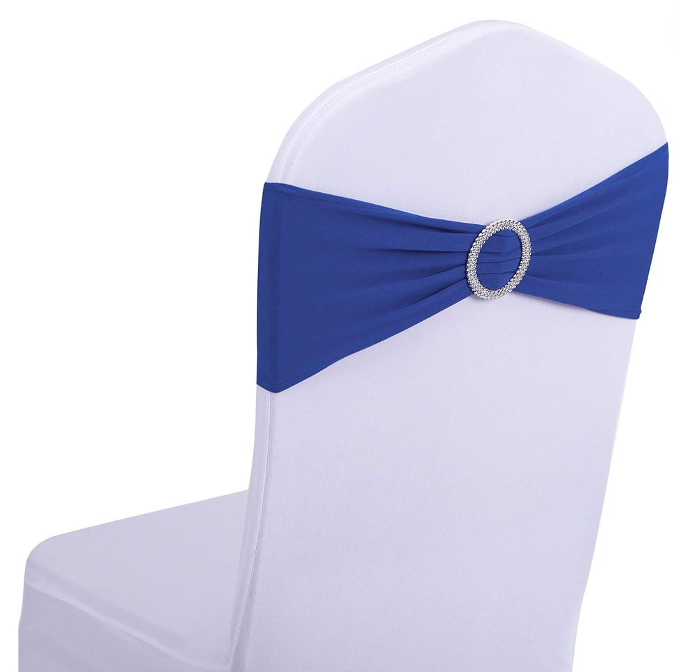 25 Spandex Chair Sashes Bows Cover Band
