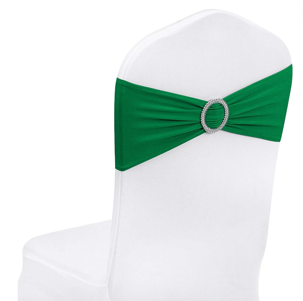 25 Spandex Chair Sashes Bows Cover Band