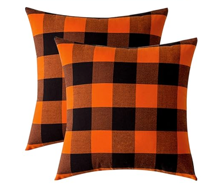 2 Buffalo Check Plaid Throw Pillow Cushion Cover Case