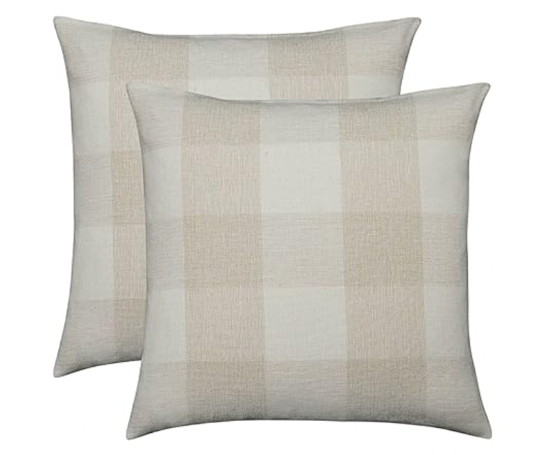2 Buffalo Check Plaid Throw Pillow Cushion Cover Case
