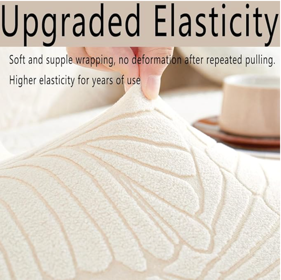 360 Jacquard leaves Slipcover Sofa Couch Cover