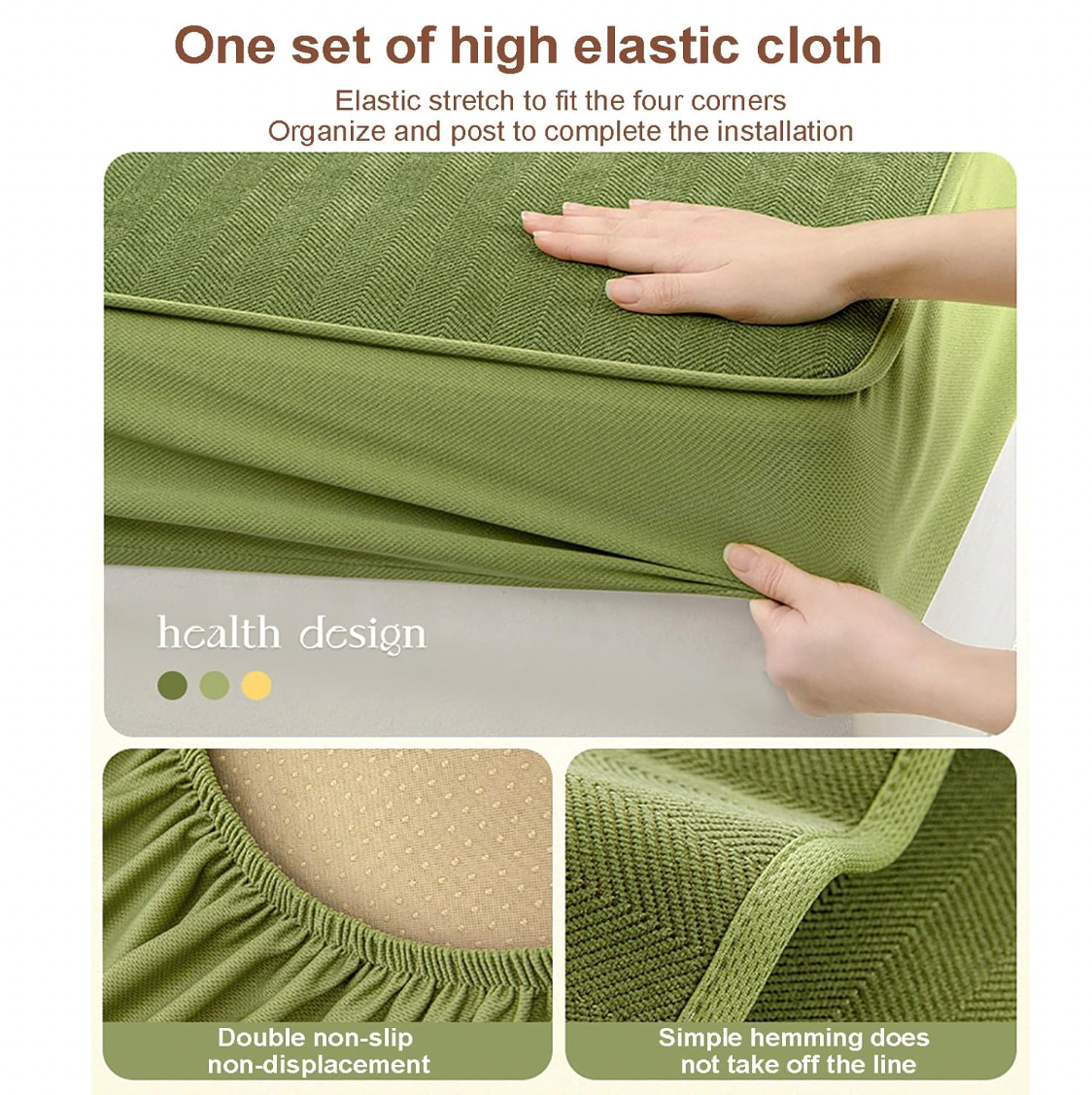 Anti Slip L Shaped Sectional Cushion Sofa Couch Cover