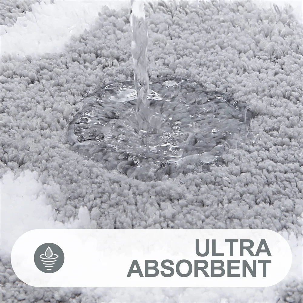 Anti-slip Bath Mat Rugs Floor Carpet Bathroom Water Bathtub