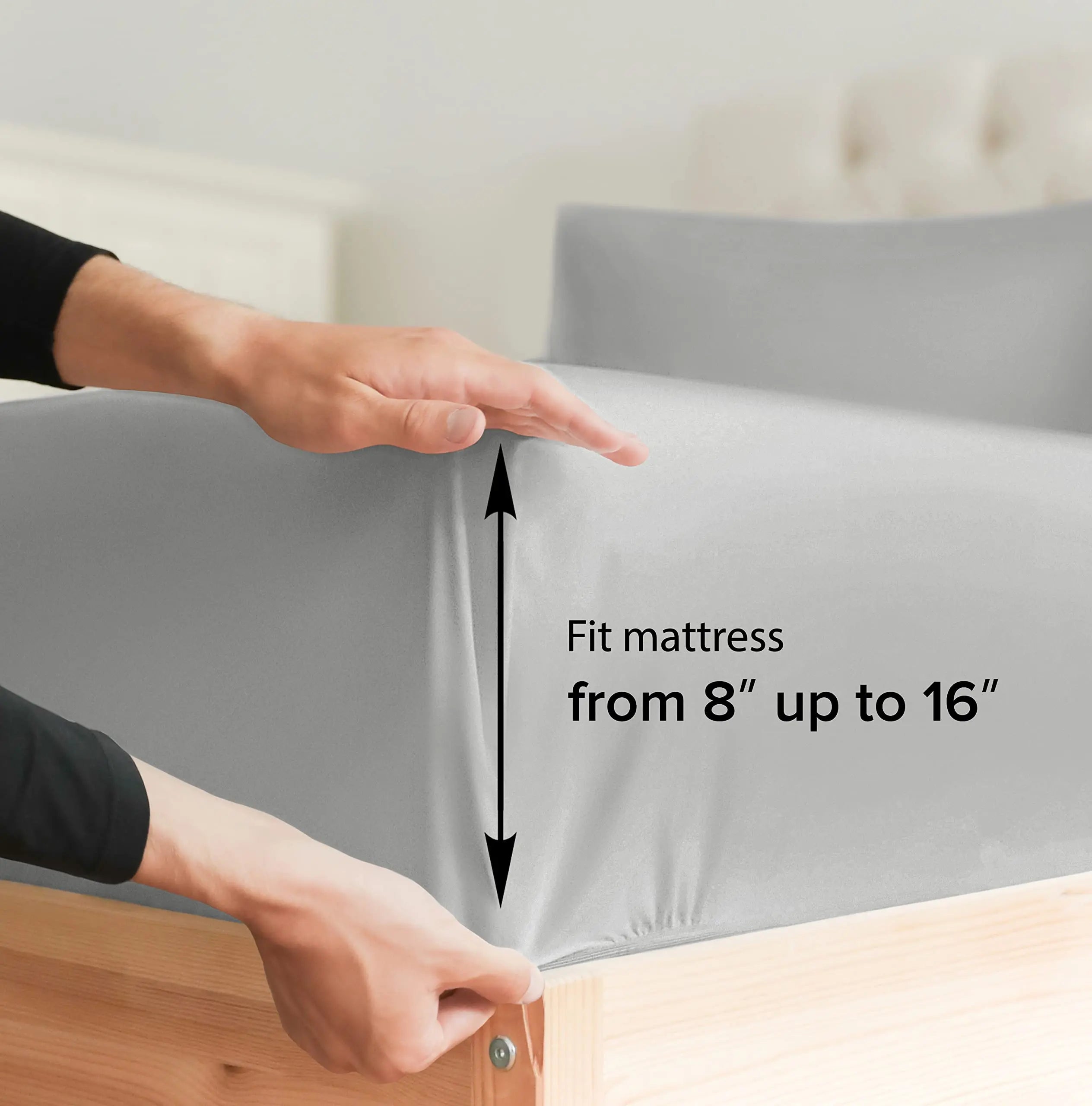 Wrinkle Free Fitted Bedding Sheet Set
