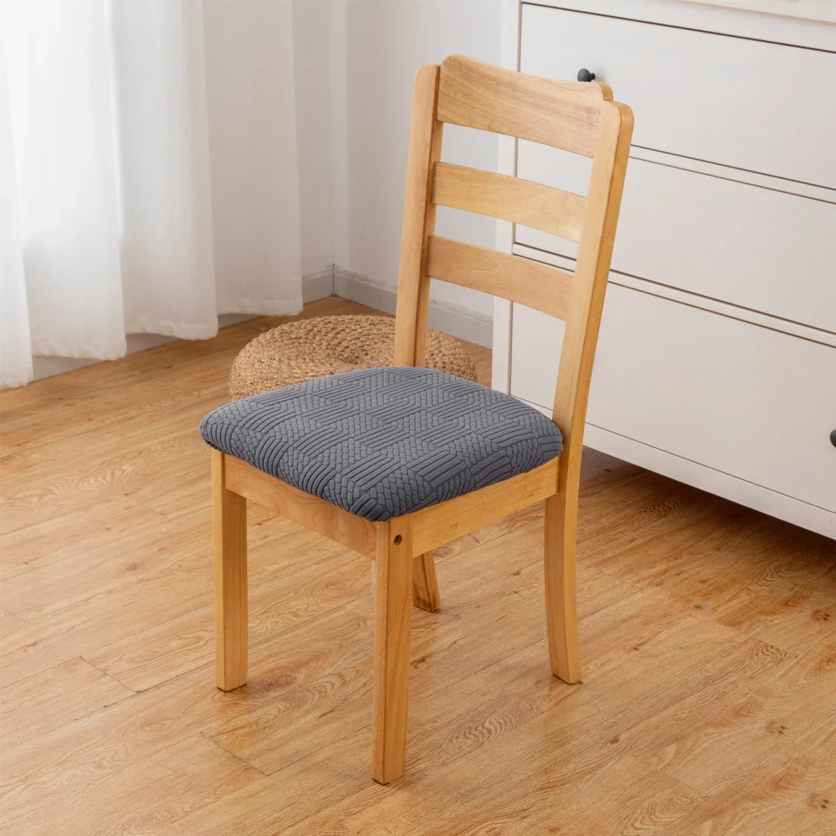 Jacquard Slipcover Chair Seat Cover