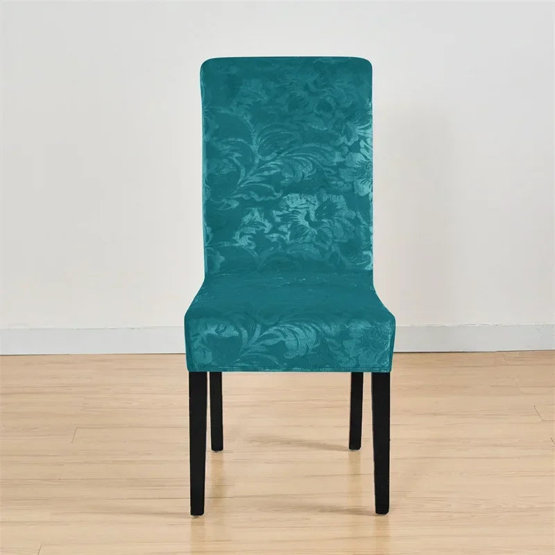 Slipcover Floral Velvet Chair Cover