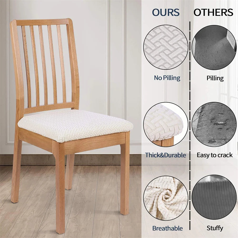 Jacquard Slipcover Chair Seat Cover