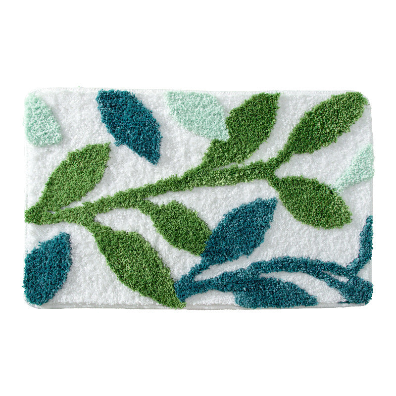 Anti-slip Leaf Bath Mat Rugs Floor Carpet Bathroom Water Bathtub