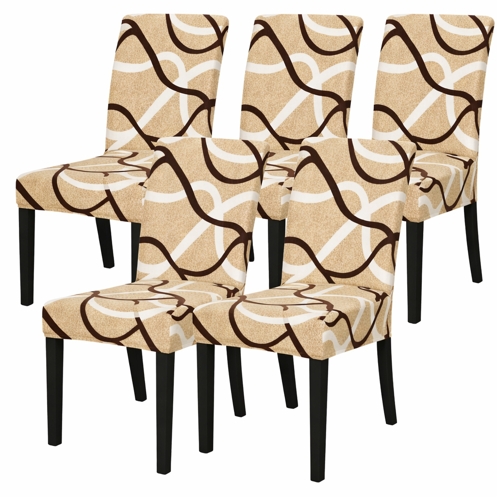 Printed Slipcover Chair Seat Cover