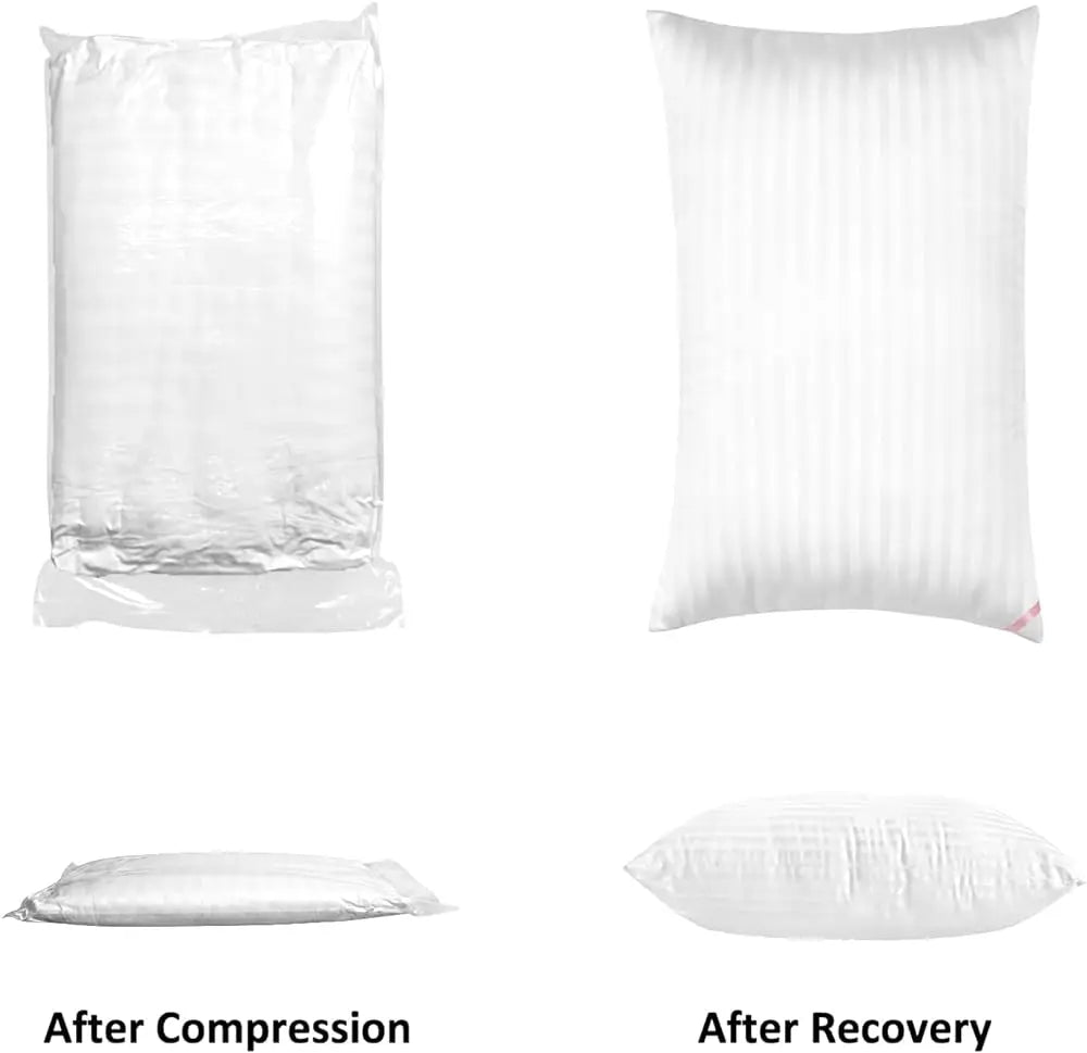 2 Cooling Stripe Bed Sleeping Pillows