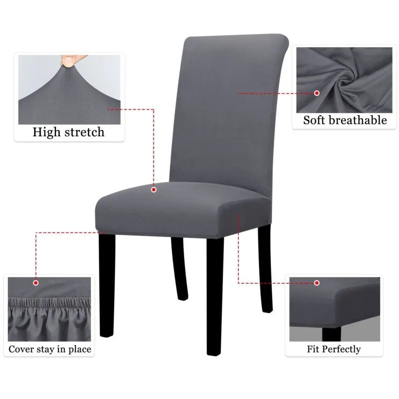 Spandex Slipcover Chair Seat Cover