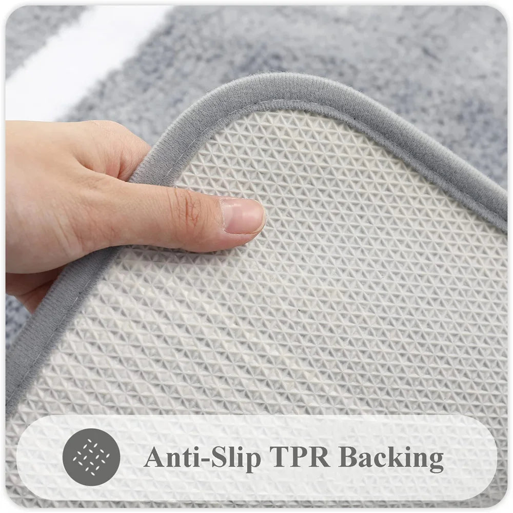 Anti-slip Bath Mat Rugs Floor Carpet Bathroom Water Bathtub