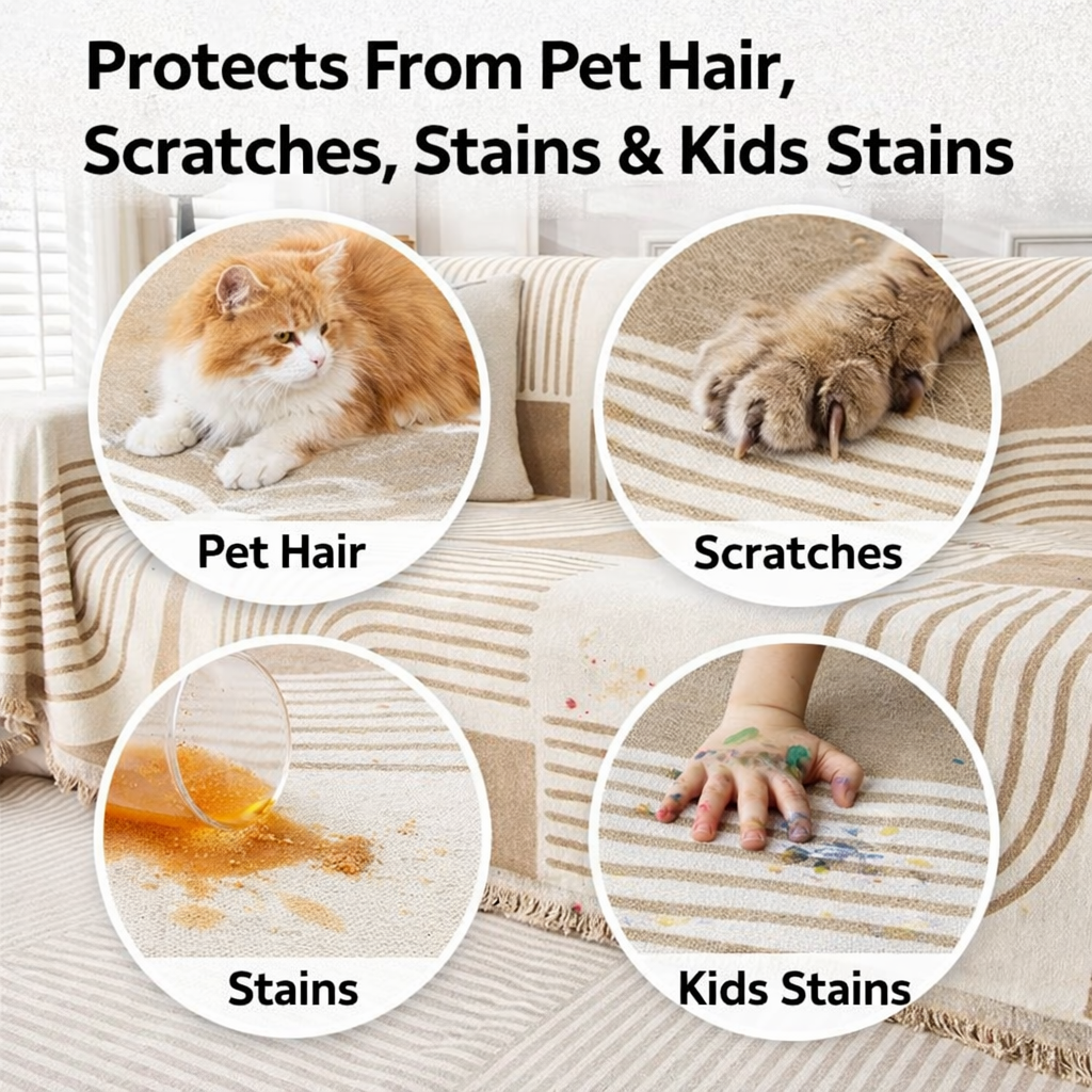 Elegant Chenille Bohemian Sofa Couch Cover